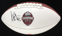 Kelee Ringo Signed Georgia Bulldogs Back-To-Back National Champions Logo Football (Beckett) at PristineAuction.com