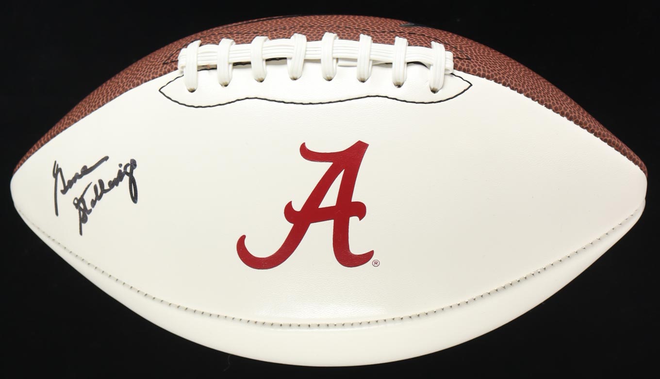 Gene Stallings Signed Alabama Crimson Tide Logo Football (JSA) at PristineAuction.com Gene Stallings Signed Alabama Crimson Tide Logo Football (JSA) at PristineAuction.com