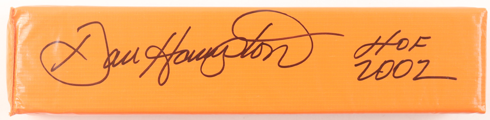 Dan Hampton Signed Endzone Pylon Inscribed "HOF 2002" (JSA) at PristineAuction.com Dan Hampton Signed Endzone Pylon Inscribed "HOF 2002" (JSA) at PristineAuction.com