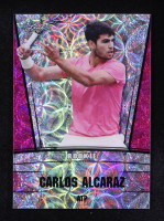 Carlos Alcaraz 2023 Leaf Metal Special Release Rookie Silver Kaleidoscope Pink #RS17 #02/10 at PristineAuction.com