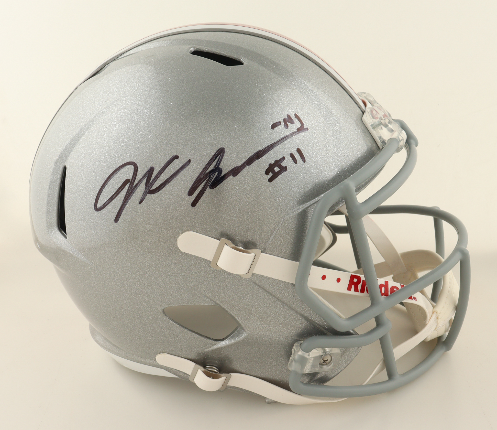 Jaxon Smith-Njigba Signed Ohio State Buckeyes Full-Size Speed Helmet (Beckett) at PristineAuction.com Jaxon Smith-Njigba Signed Ohio State Buckeyes Full-Size Speed Helmet (Beckett) at PristineAuction.com
