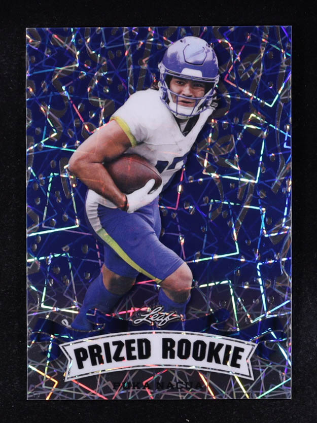 Puka Nacua 2023 Leaf Metal Special Release Prized Rookie Lazer Blue #PR52 #7/20 RC at PristineAuction.com Puka Nacua 2023 Leaf Metal Special Release Prized Rookie Lazer Blue #PR52 #7/20 RC at PristineAuction.com