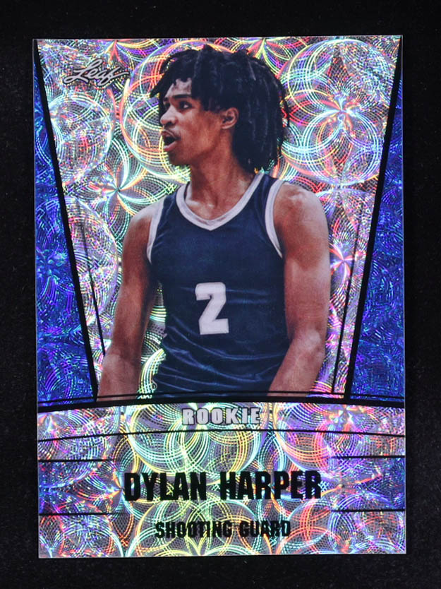 Dylan Harper 2023 Leaf Metal Special Release Rookie Silver Kaleidoscope Blue #RS22 #6/20 RC at PristineAuction.com Dylan Harper 2023 Leaf Metal Special Release Rookie Silver Kaleidoscope Blue #RS22 #6/20 RC at PristineAuction.com
