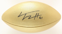 Trey Hendrickson Signed Wilson "The Duke" Gold Metallic Football (Beckett) at PristineAuction.com