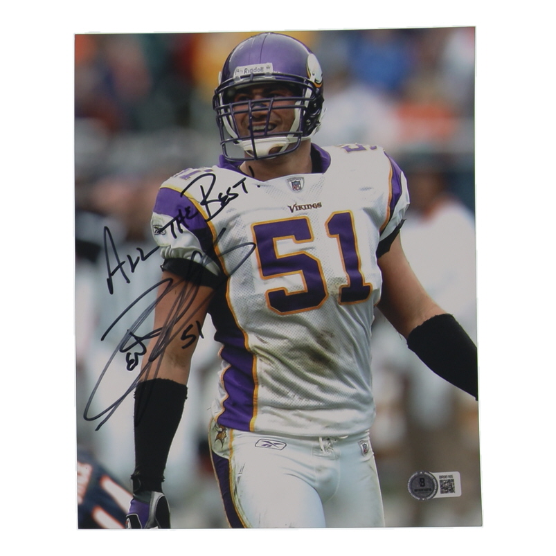 Ben Leber Signed Vikings 8x10 Photo Inscribed "All the Best" (Beckett) at PristineAuction.com Ben Leber Signed Vikings 8x10 Photo Inscribed "All the Best" (Beckett) at PristineAuction.com