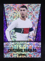 Cristiano Ronaldo 2023 Leaf Metal Special Release Legend Silver Kaleidoscope Purple #LS04 #14/15 at PristineAuction.com