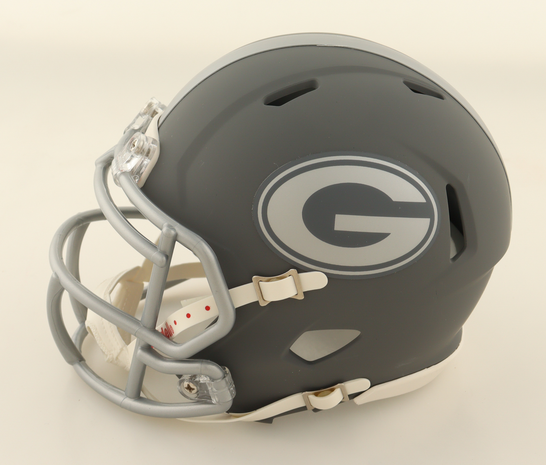 Dominic Lovett Signed Packers Slate Alternate Speed Mini Helmet (Beckett) at PristineAuction.com Dominic Lovett Signed Packers Slate Alternate Speed Mini Helmet (Beckett) at PristineAuction.com