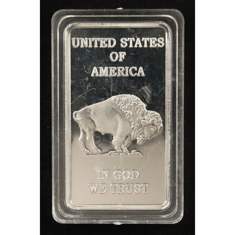 Buffalo 1 Troy Ounce .999 Fine Silver Bullion Bar at PristineAuction.com