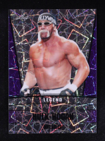 Hulk Hogan 2023 Leaf Metal Special Release Legend Silver Lazer Purple #LS10 #4/15 at PristineAuction.com