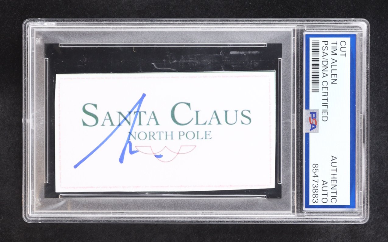 Tim Allen Signed "The Santa Clause" Business Card (PSA) at PristineAuction.com Tim Allen Signed "The Santa Clause" Business Card (PSA) at PristineAuction.com
