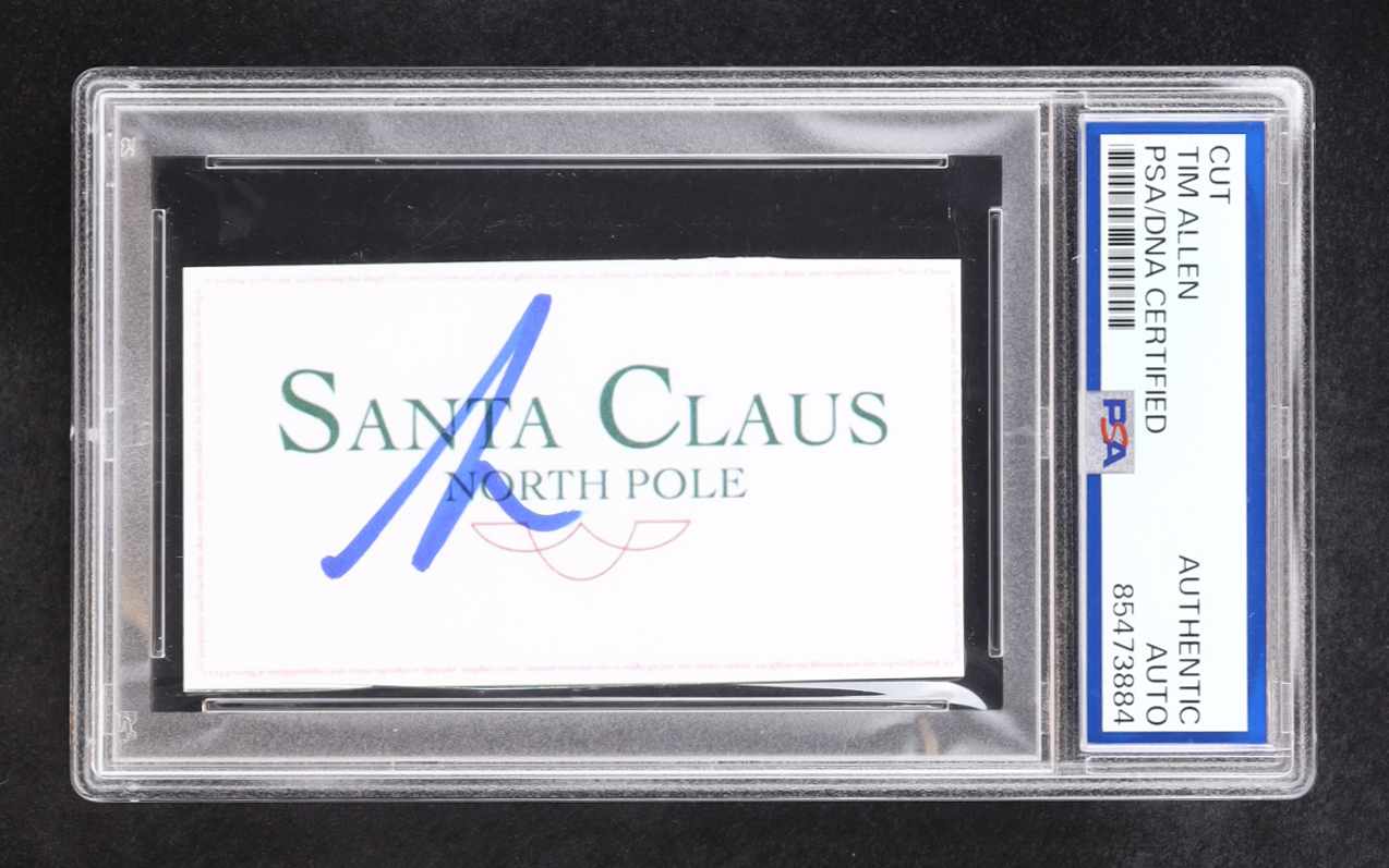 Tim Allen Signed "The Santa Clause" Business Card (PSA) at PristineAuction.com Tim Allen Signed "The Santa Clause" Business Card (PSA) at PristineAuction.com
