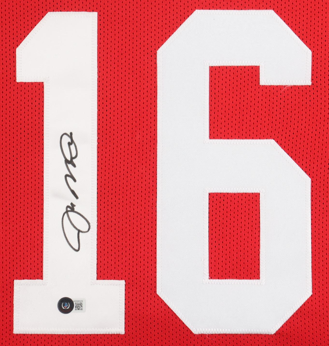 Joe Montana Signed Custom Framed Jersey Display (Beckett) at PristineAuction.com Joe Montana Signed Custom Framed Jersey Display (Beckett) at PristineAuction.com