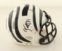 Zack Moss Signed Bengals Speed Mini Helmet (Beckett) at PristineAuction.com