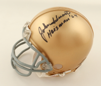 John Huarte Signed Notre Dame Fighting Irish Mini Helmet Inscribed "Heisman '64" (JSA) at PristineAuction.com