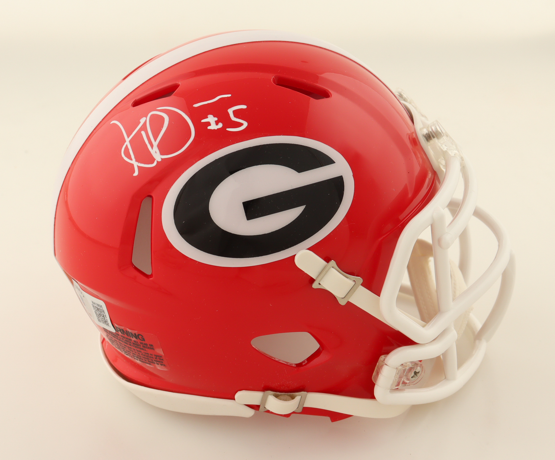 Kelee Ringo Signed Georgia Bulldogs Speed Mini Helmet (Beckett) at PristineAuction.com Kelee Ringo Signed Georgia Bulldogs Speed Mini Helmet (Beckett) at PristineAuction.com