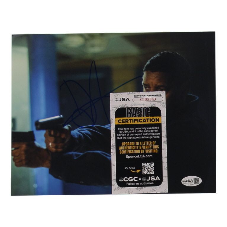 Denzel Washington Signed "The Equalizer 2" 8x10 Photo (JSA) at PristineAuction.com Denzel Washington Signed "The Equalizer 2" 8x10 Photo (JSA) at PristineAuction.com