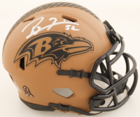 Ray Lewis Signed Ravens Salute To Service Alternate Speed Mini Helmet (Beckett) at PristineAuction.com