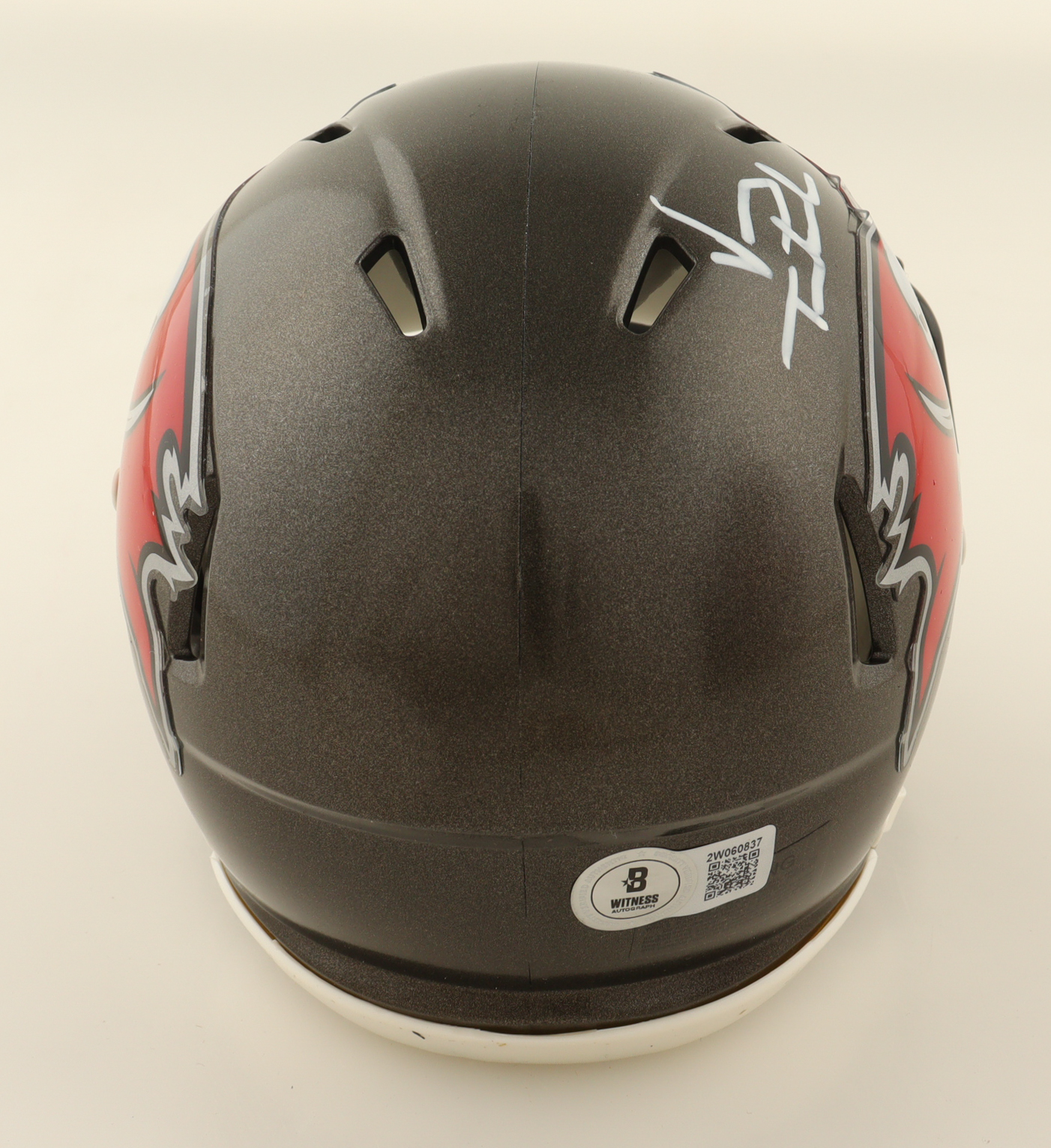 Vinny Testaverde Signed Buccaneers Speed Mini Helmet (Beckett) at PristineAuction.com Vinny Testaverde Signed Buccaneers Speed Mini Helmet (Beckett) at PristineAuction.com