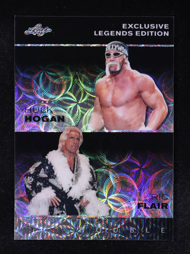 Hulk Hogan / Ric Flair2023 Leaf Metal Special Release Exclusive Legends Edition Kaleidoscope Black #ELE12 #6/7 at PristineAuction.com Hulk Hogan / Ric Flair2023 Leaf Metal Special Release Exclusive Legends Edition Kaleidoscope Black #ELE12 #6/7 at PristineAuction.com