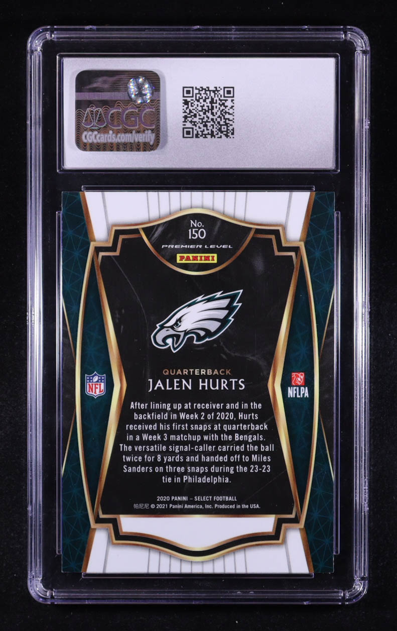 Jalen Hurts 2020 Select #150 RC (CGC 10) at PristineAuction.com Jalen Hurts 2020 Select #150 RC (CGC 10) at PristineAuction.com