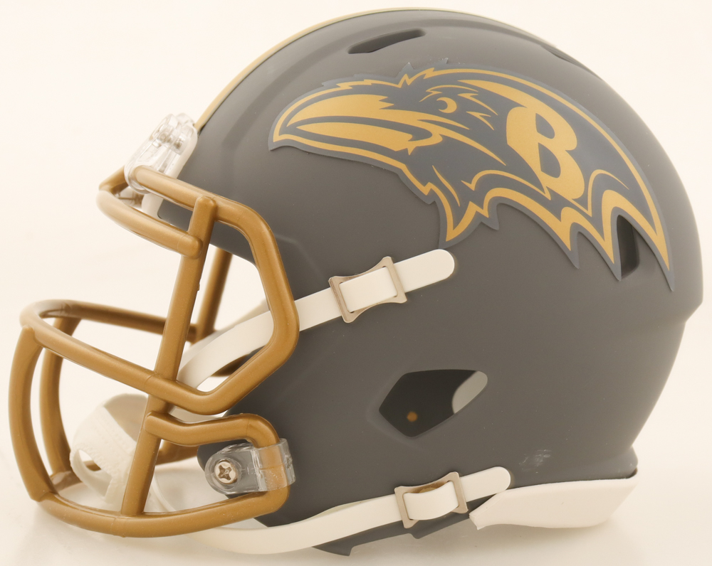 Ray Lewis Signed Ravens Slate Alternate Speed Mini Helmet (Beckett) at PristineAuction.com Ray Lewis Signed Ravens Slate Alternate Speed Mini Helmet (Beckett) at PristineAuction.com