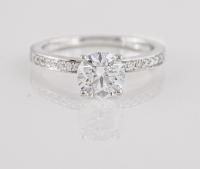 1.38 CTW Lab Grown Diamonds Ring Mounted In Sterling Silver E-F, VVS2 | Estimated Retail Value: $4,115 at PristineAuction.com