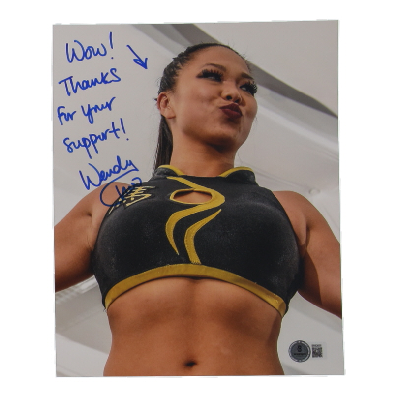 Wendy Choo Signed WWE 8x10 Photo Inscribed "Wow! Thanks For Your Support!" (Beckett) at PristineAuction.com Wendy Choo Signed WWE 8x10 Photo Inscribed "Wow! Thanks For Your Support!" (Beckett) at PristineAuction.com