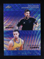 Lionel Messi / Stephen Curry 2024 Leaf Metal Special Release Exclusive Legends Edition Dual Wave Blue #ELE83 #18/20 at PristineAuction.com