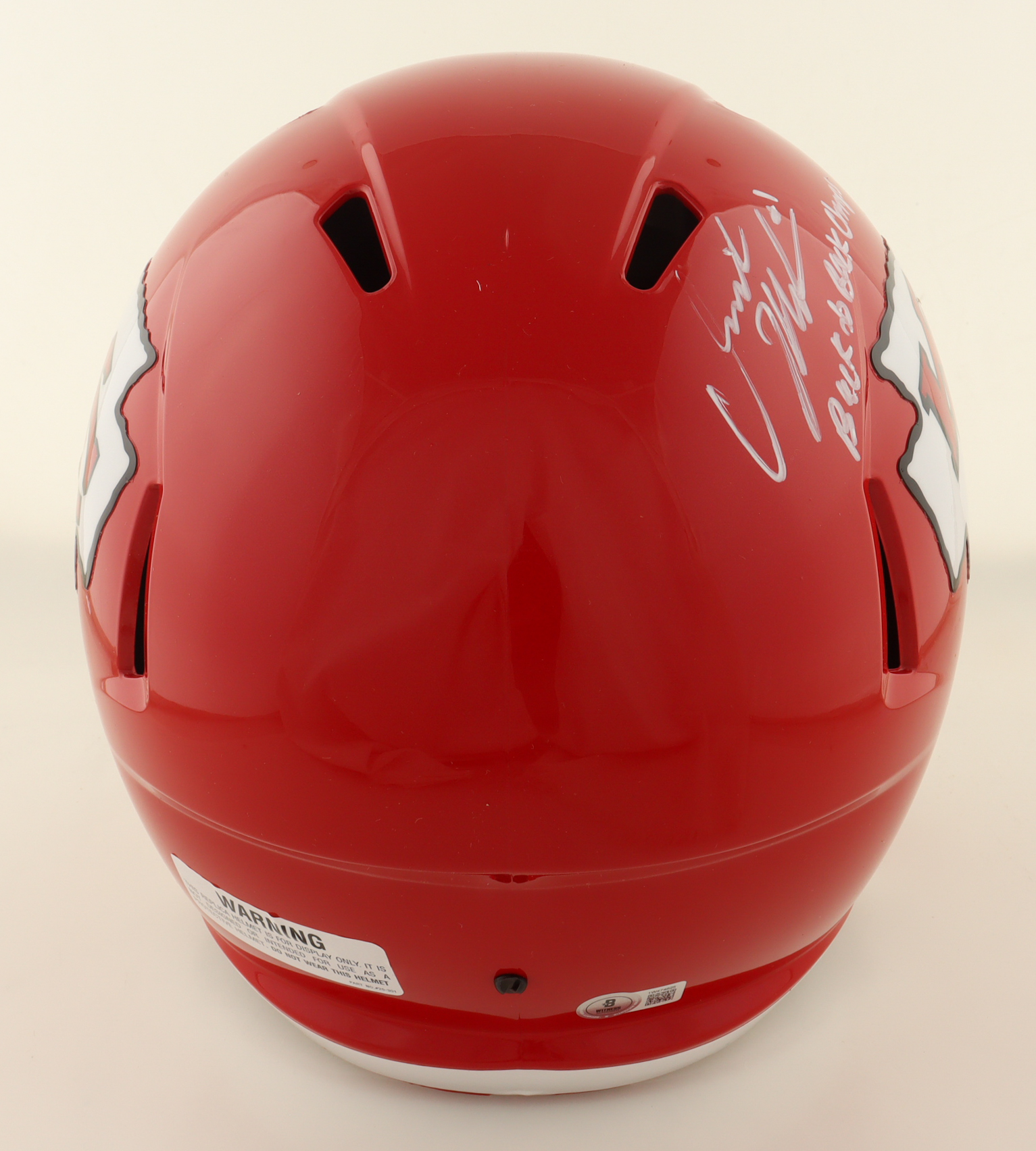 Jerick McKinnon Signed Chiefs Full-Size Speed Helmet Inscribed "Back to Back Champs" (Beckett) at PristineAuction.com Jerick McKinnon Signed Chiefs Full-Size Speed Helmet Inscribed "Back to Back Champs" (Beckett) at PristineAuction.com