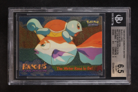 The Water Race Is On 1999 Pokemon Movie Animation Edition Black Logo Backs Silver Foil #47 (BGS 6.5) at PristineAuction.com