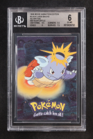 Wartortle 1999 Pokemon Movie Animation Edition Black Logo Backs Silver Foil #E8 (BGS 6) at PristineAuction.com