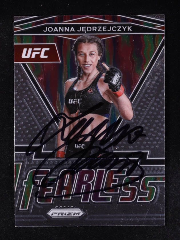 Joanna Jedrzejczyk 2022 Panini Prizm Silver Fearless UFC #2 at PristineAuction.com Joanna Jedrzejczyk 2022 Panini Prizm Silver Fearless UFC #2 at PristineAuction.com