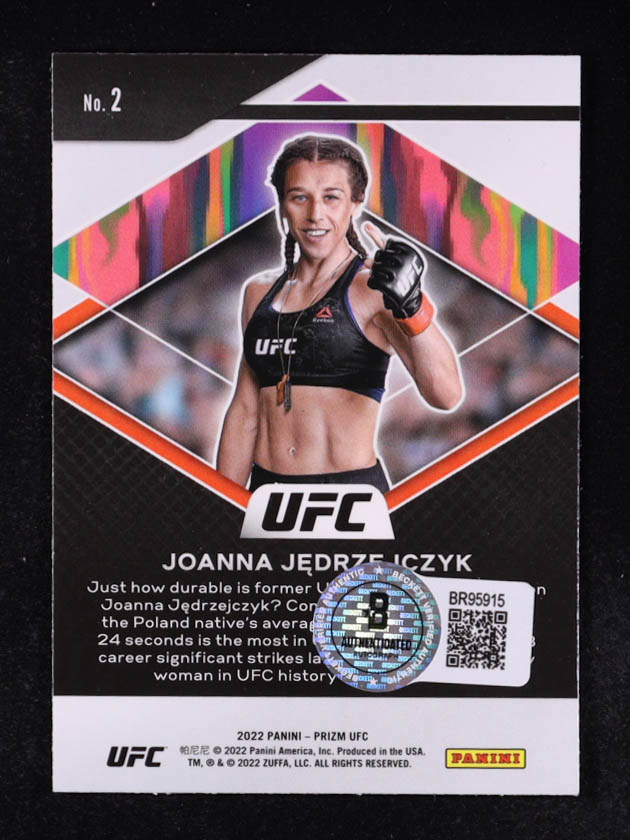 Joanna Jedrzejczyk 2022 Panini Prizm Silver Fearless UFC #2 at PristineAuction.com Joanna Jedrzejczyk 2022 Panini Prizm Silver Fearless UFC #2 at PristineAuction.com