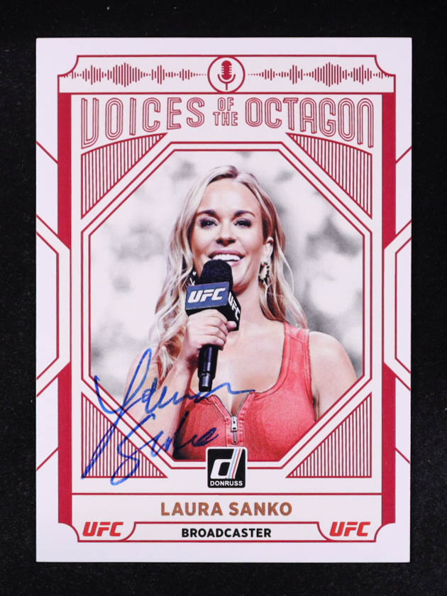 Laura Sanko 2022 Panini Donruss UFC Voices Of The Octagon Signatures #224 at PristineAuction.com Laura Sanko 2022 Panini Donruss UFC Voices Of The Octagon Signatures #224 at PristineAuction.com
