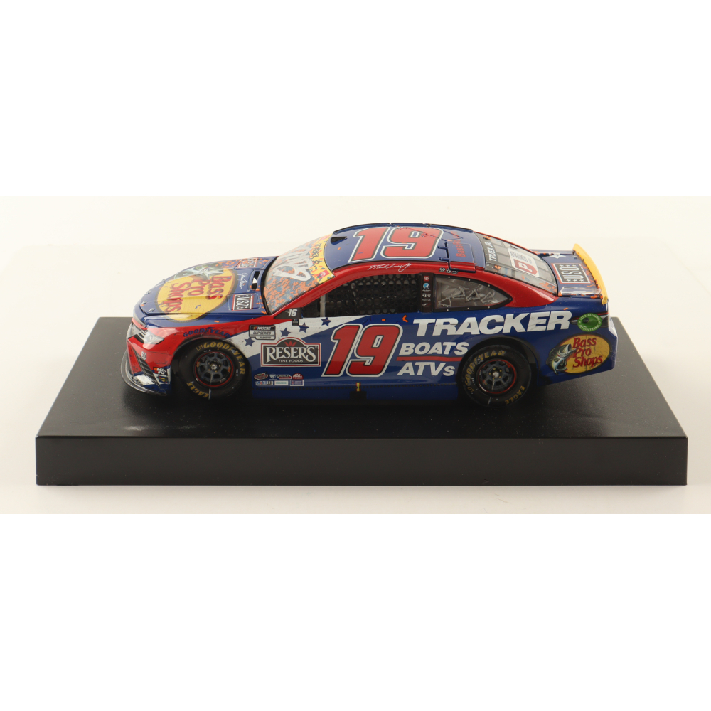 Martin Truex Jr. Signed 2021 #19 Bass Pro Shops Patriotic Richmond Win 1:24 Diecast Car (PA) at PristineAuction.com