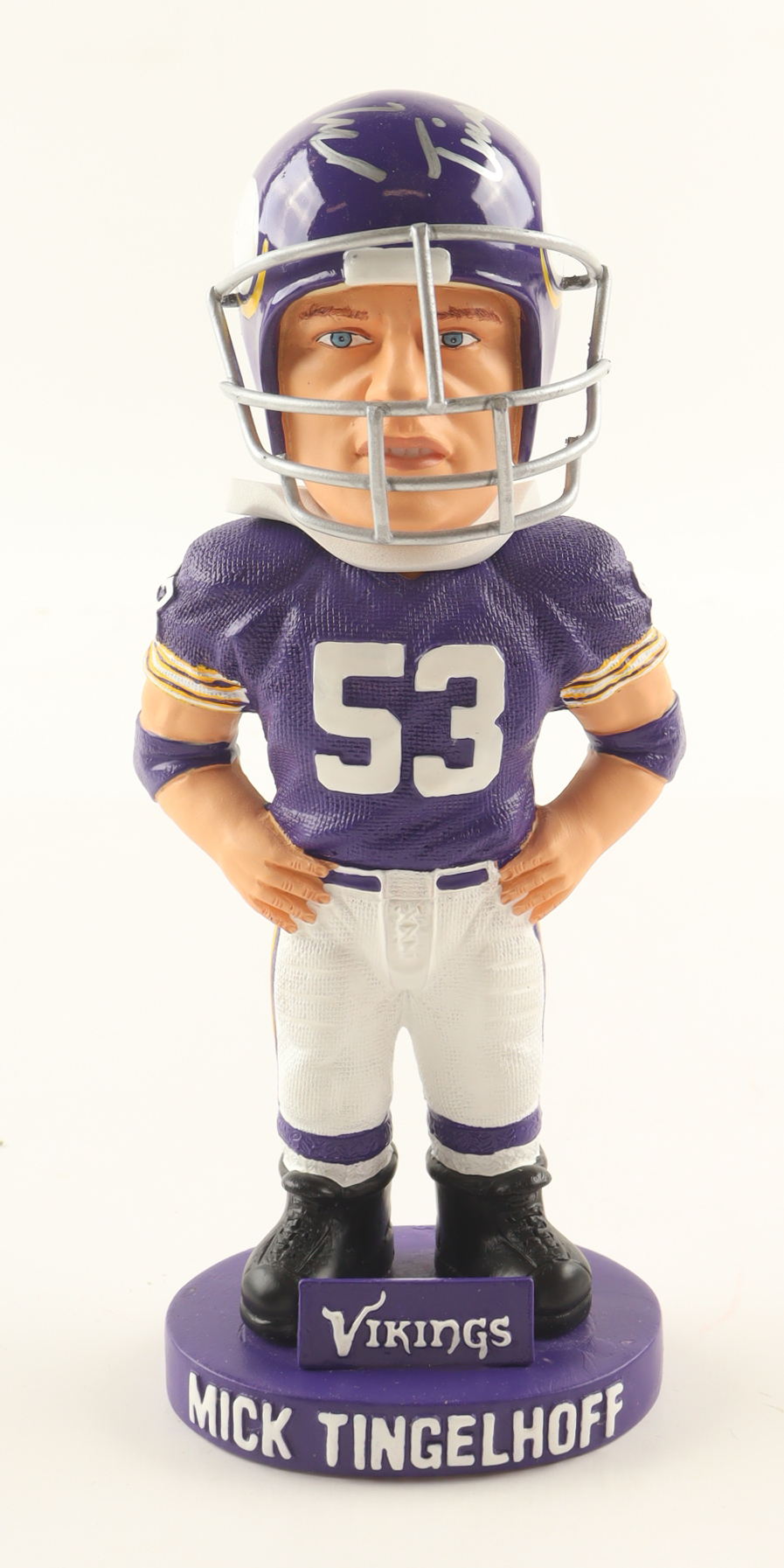 Mick Tingelhoff Signed Vikings 9" Bobblehead (JSA) at PristineAuction.com Mick Tingelhoff Signed Vikings 9" Bobblehead (JSA) at PristineAuction.com