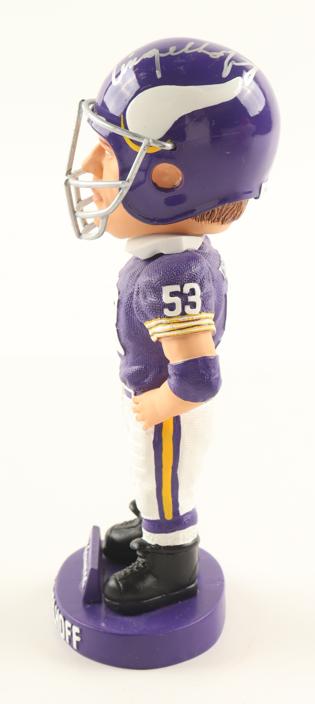 Mick Tingelhoff Signed Vikings 9" Bobblehead (JSA) at PristineAuction.com Mick Tingelhoff Signed Vikings 9" Bobblehead (JSA) at PristineAuction.com