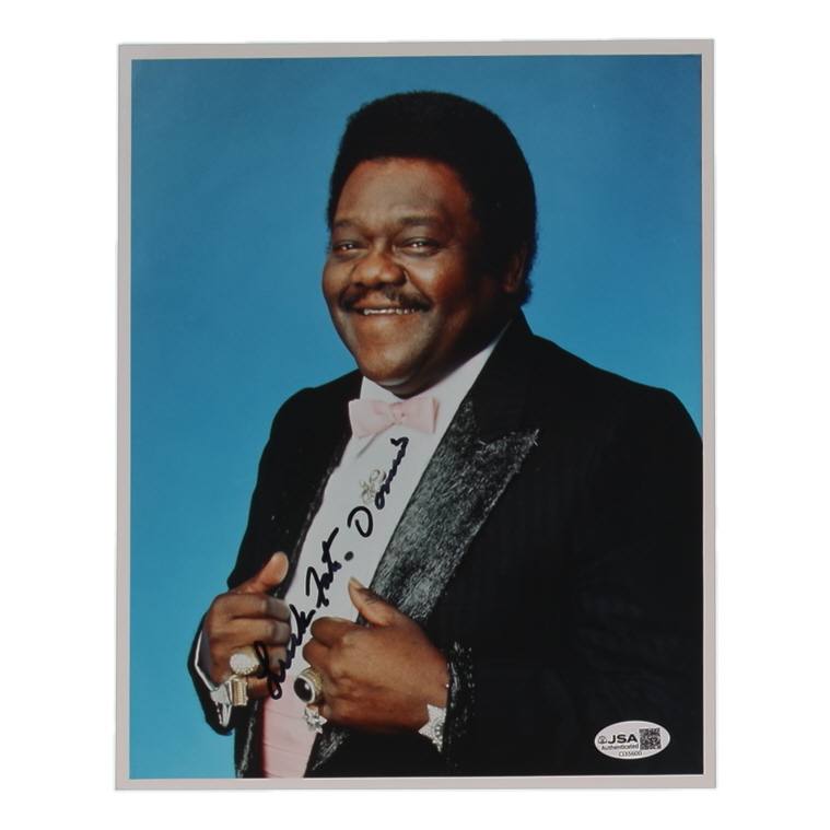 Fats Domino Signed 8x10 Photo Inscribed "Luck" (JSA) at PristineAuction.com Fats Domino Signed 8x10 Photo Inscribed "Luck" (JSA) at PristineAuction.com