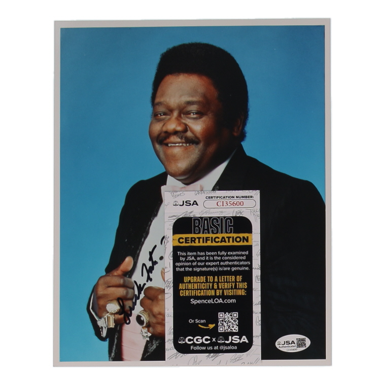 Fats Domino Signed 8x10 Photo Inscribed "Luck" (JSA) at PristineAuction.com Fats Domino Signed 8x10 Photo Inscribed "Luck" (JSA) at PristineAuction.com