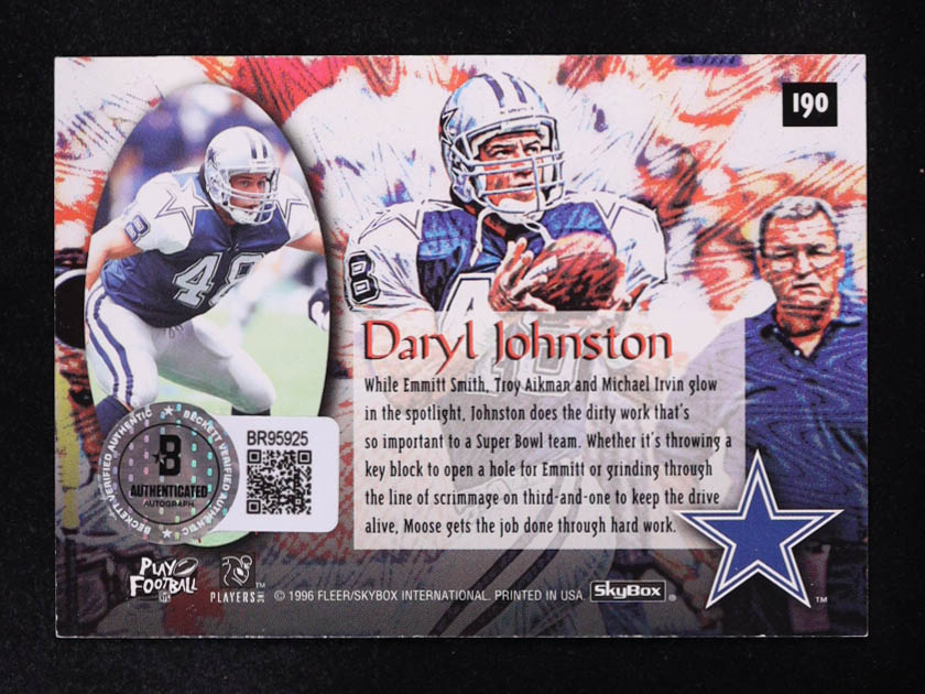 Daryl Johnston 1996 Skybox Impact #190 at PristineAuction.com Daryl Johnston 1996 Skybox Impact #190 at PristineAuction.com