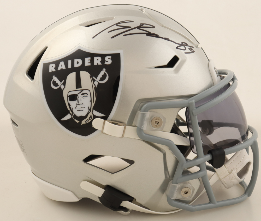 Brock Bowers Signed Raiders Mid-Size SpeedFlex Helmet With Visor (Beckett) at PristineAuction.com Brock Bowers Signed Raiders Mid-Size SpeedFlex Helmet With Visor (Beckett) at PristineAuction.com
