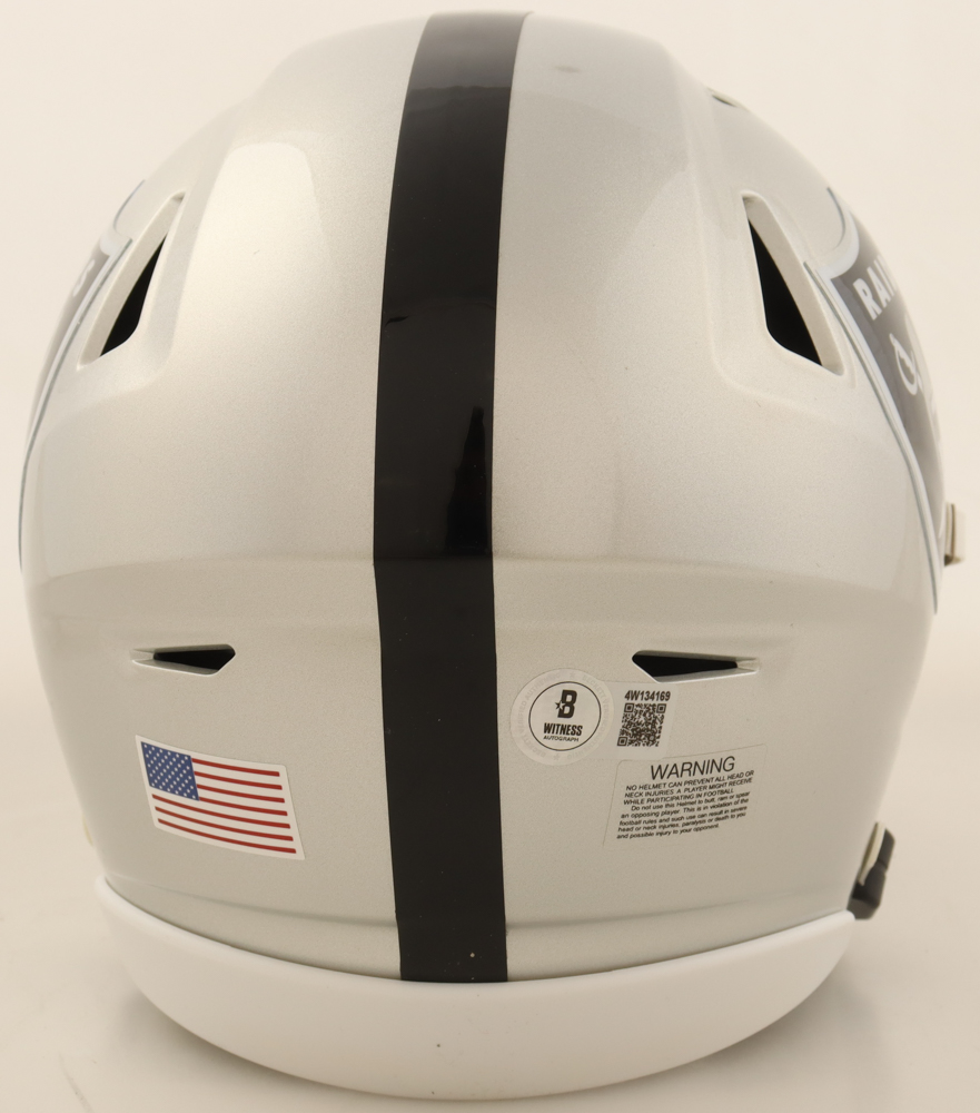 Brock Bowers Signed Raiders Mid-Size SpeedFlex Helmet With Visor (Beckett) at PristineAuction.com Brock Bowers Signed Raiders Mid-Size SpeedFlex Helmet With Visor (Beckett) at PristineAuction.com