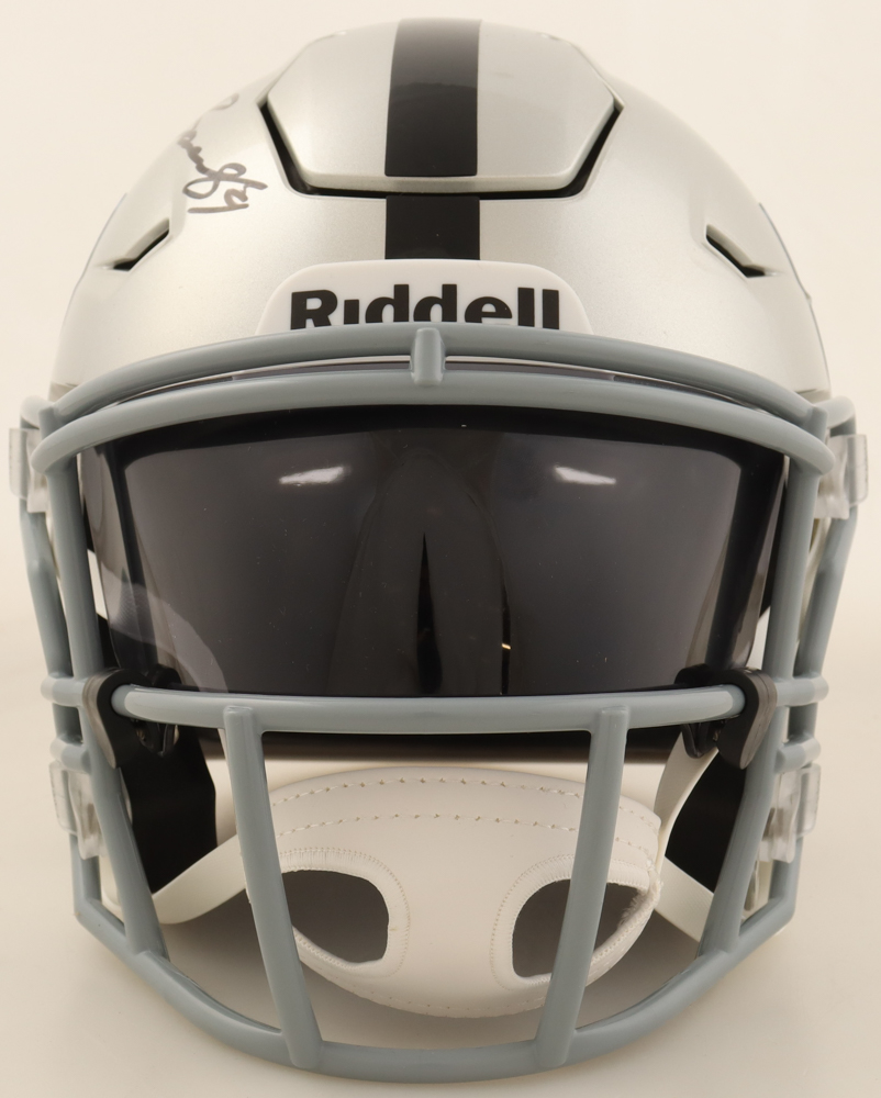 Brock Bowers Signed Raiders Mid-Size SpeedFlex Helmet With Visor (Beckett) at PristineAuction.com Brock Bowers Signed Raiders Mid-Size SpeedFlex Helmet With Visor (Beckett) at PristineAuction.com