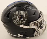 Brock Bowers Signed Raiders Mid-Size Custom SpeedFlex Helmet With Custom Visor (Beckett) at PristineAuction.com
