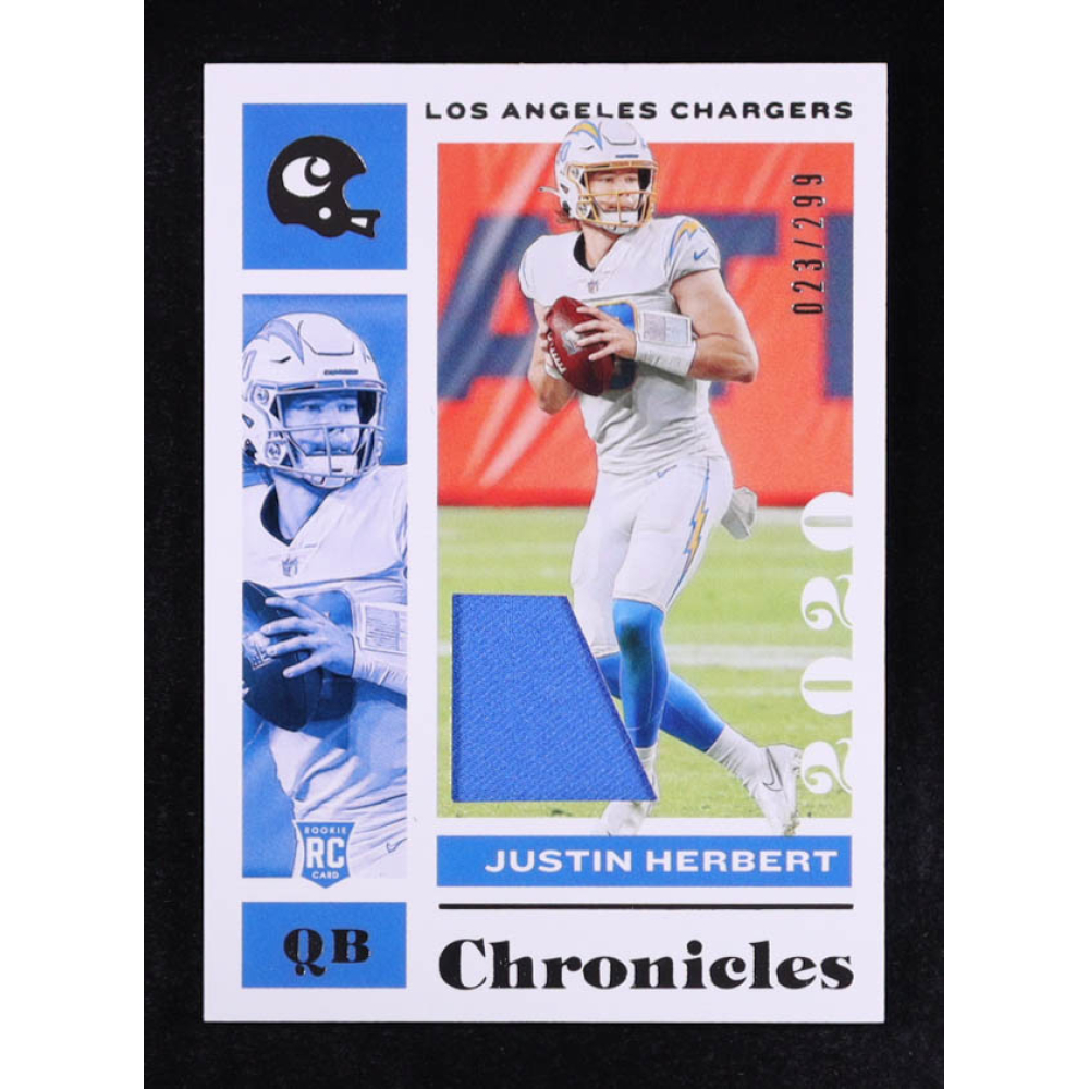 Justin Herbert 2020 Panini Chronicles #53 RC #023/299 at PristineAuction.com