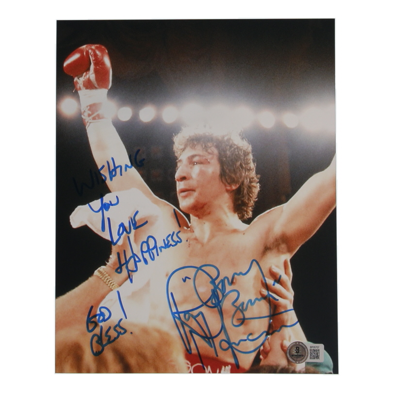 Ray "Boom Boom" Mancini Signed 8x10 Photo with Extensive Inscription (Beckett) at PristineAuction.com Ray "Boom Boom" Mancini Signed 8x10 Photo with Extensive Inscription (Beckett) at PristineAuction.com