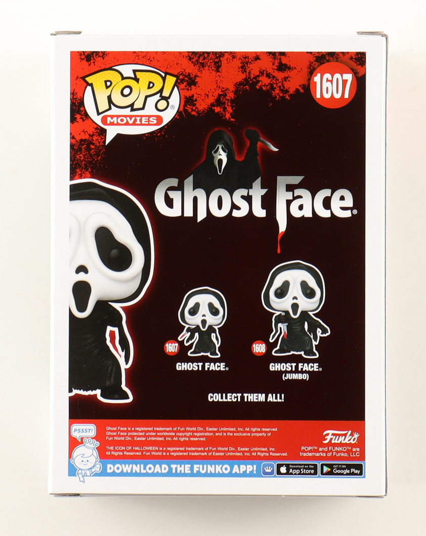 Matthew Lillard & Skeet Ulrich Signed "Ghost Face" #1607 Ghost Face Funko Pop! Vinyl Figure Inscribed "Stu" & "Billy" (JSA) at PristineAuction.com Matthew Lillard & Skeet Ulrich Signed "Ghost Face" #1607 Ghost Face Funko Pop! Vinyl Figure Inscribed "Stu" & "Billy" (JSA) at PristineAuction.com
