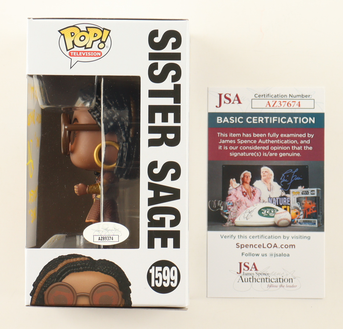 Susan Heyward Signed "The Boys" #1599 Sister Sage Funko Pop! Vinyl Figure With Extensive Inscription (JSA) at PristineAuction.com Susan Heyward Signed "The Boys" #1599 Sister Sage Funko Pop! Vinyl Figure With Extensive Inscription (JSA) at PristineAuction.com
