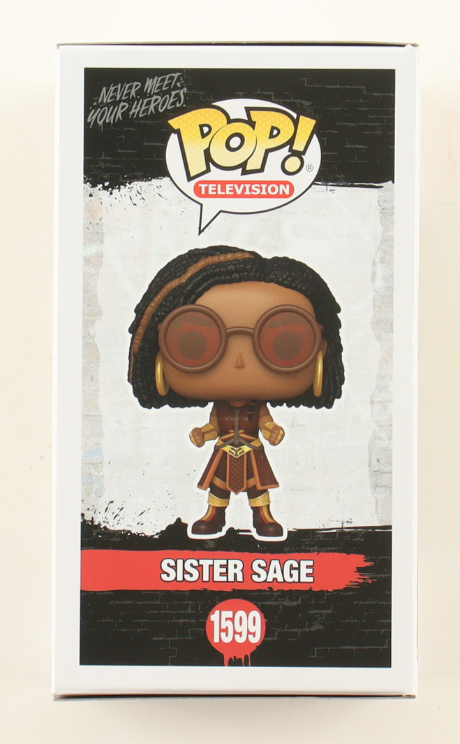 Susan Heyward Signed "The Boys" #1599 Sister Sage Funko Pop! Vinyl Figure With Extensive Inscription (JSA) at PristineAuction.com Susan Heyward Signed "The Boys" #1599 Sister Sage Funko Pop! Vinyl Figure With Extensive Inscription (JSA) at PristineAuction.com