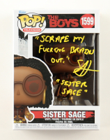 Susan Heyward Signed "The Boys" #1599 Sister Sage Funko Pop! Vinyl Figure With Extensive Inscription (JSA) at PristineAuction.com